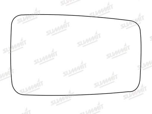 Summit Stick-On Standard Mirror Glass fits Hyundai Pony RHS Summit - Bars 4 Cars