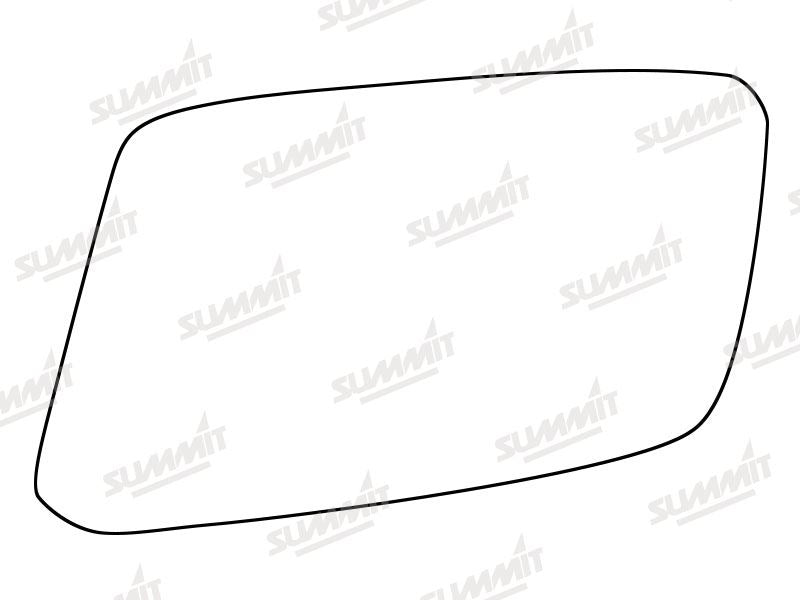 Summit Stick-On Standard Mirror Glass fits Volvo 440 460 LHS Summit - Bars 4 Cars