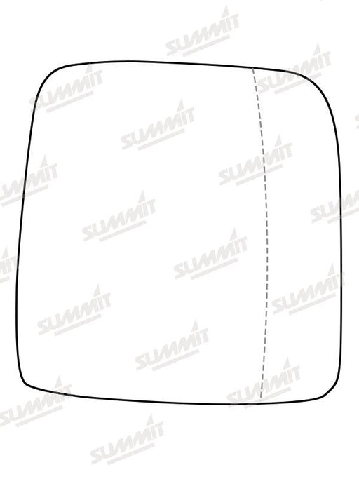 Summit Stick-On Commercial Mirror Glass fits Renault Trafic 16 On RHS Summit - Bars 4 Cars