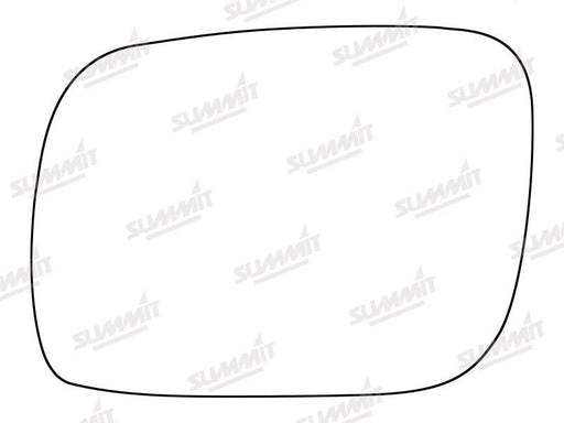 Summit Stick-On Standard Mirror Glass fits VW Touareg 02 to 06 LHS Summit - Bars 4 Cars