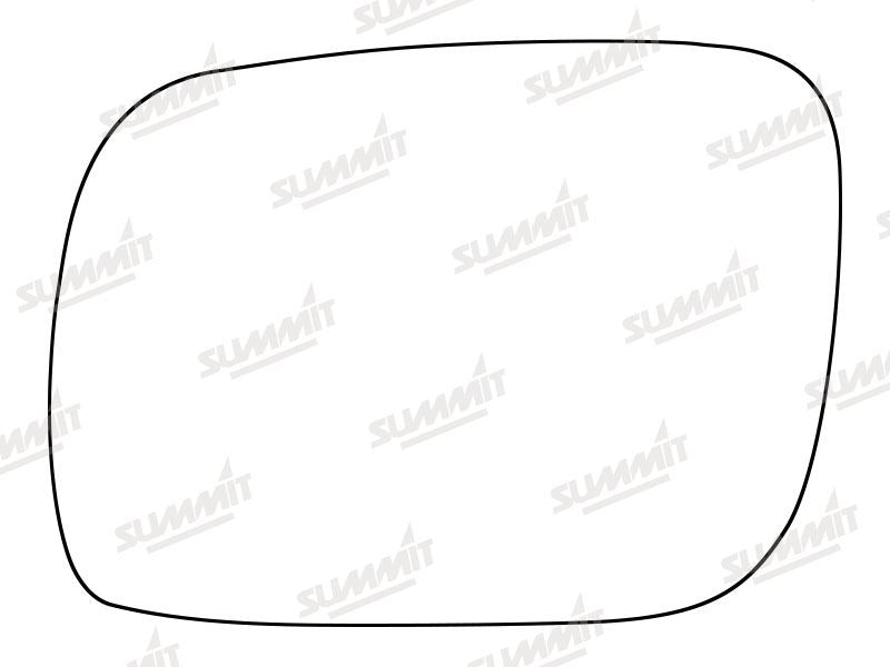 Summit Stick-On Standard Mirror Glass fits VW Touareg 02 to 06 LHS Summit - Bars 4 Cars