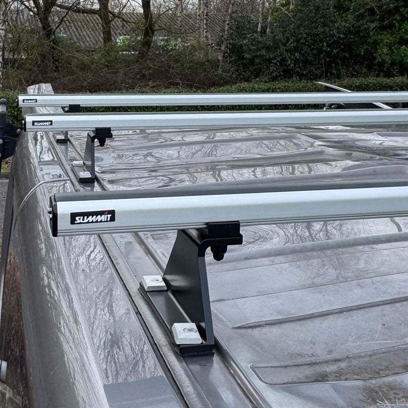 Summit Commercial 3 x Aluminium Fixed Point Roof Bars Rack 1.5m SULC-010 Summit - Bars 4 Cars