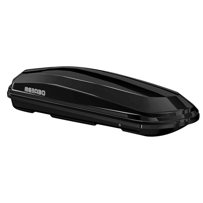 Menabo Diamond 450 Litre Black Roof Box with Duo / Dual  Opening (75kg Max.)