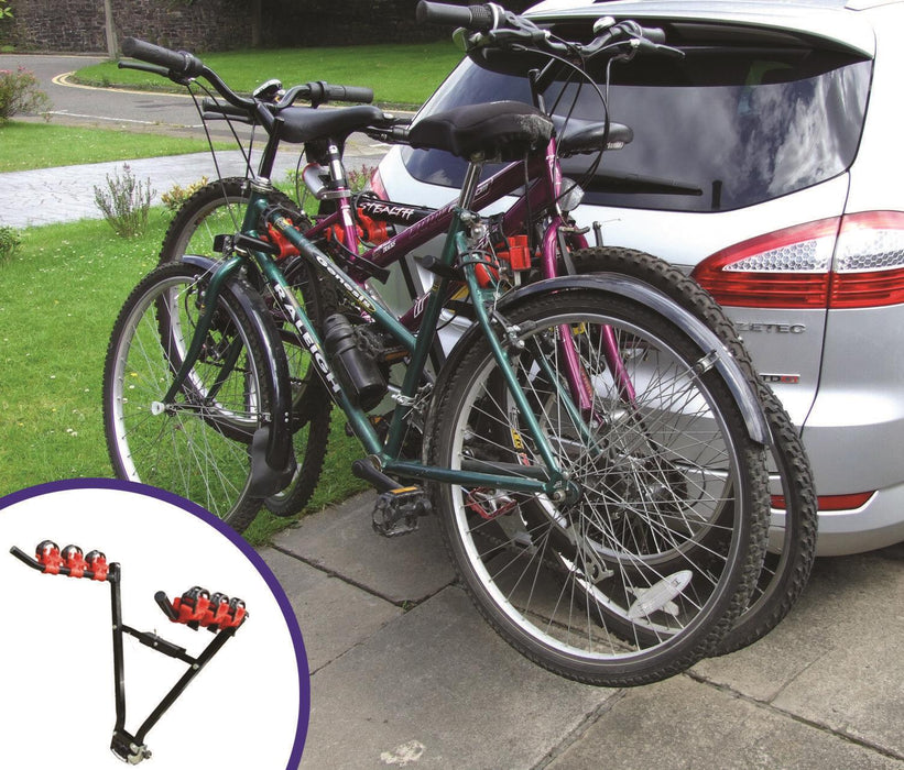 Car & 4x4 Secure Tow Ball Fitment 45kg 3 Bike Bicycle Travel Rack Carrier
