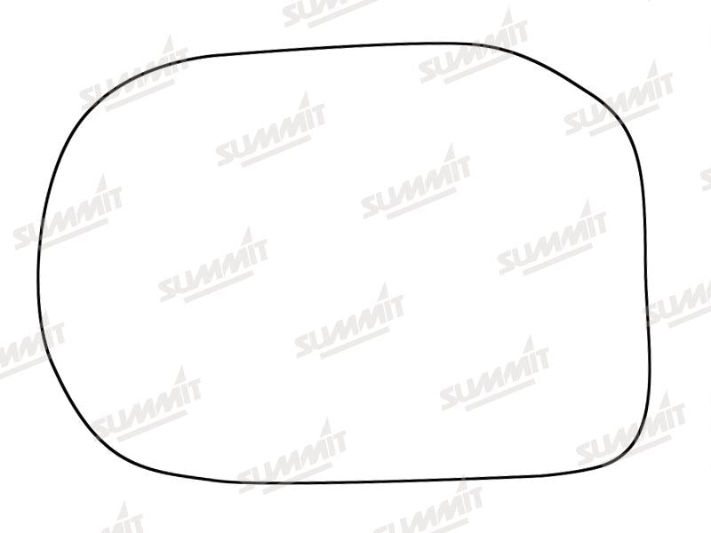 Summit Stick-On Standard Mirror Glass fits Honda Accord 08 on LHS Summit - Bars 4 Cars