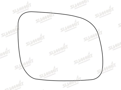 Summit Stick-On Aspheric Mirror Glass fits VW Lupo 99 to 00 RHS Summit - Bars 4 Cars
