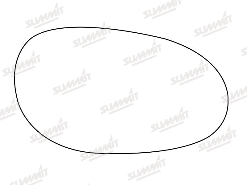 Summit Stick-On Aspheric Mirror Glass fits MCC Smart Car LHS Summit - Bars 4 Cars