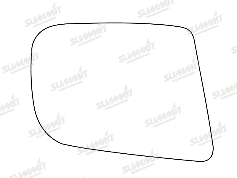Summit Stick-On Standard Mirror Glass fits Vauxhall Carlton RHS Summit - Bars 4 Cars