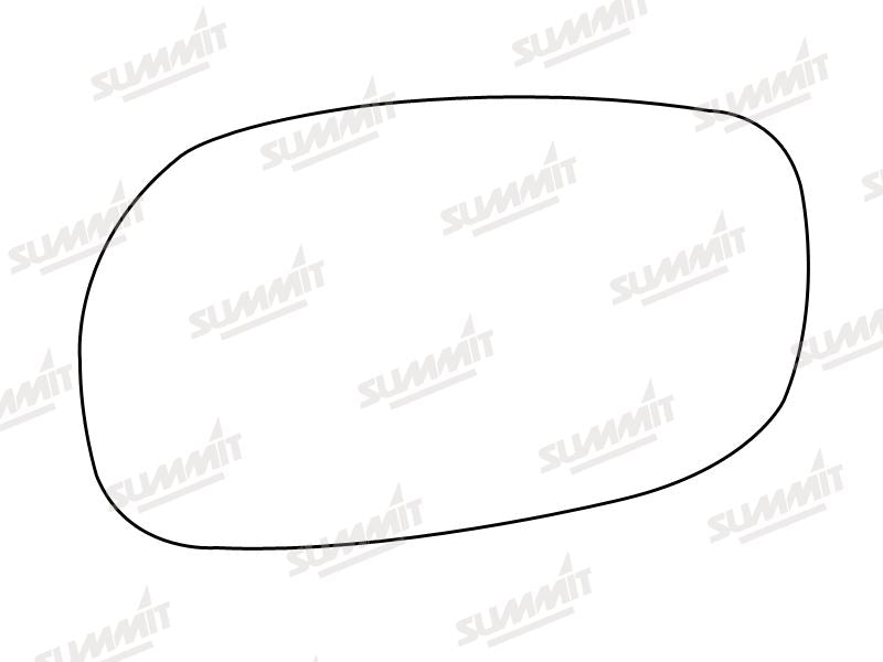 Summit Stick-On Standard Mirror Glass fits Lexus 300 LHS Summit - Bars 4 Cars