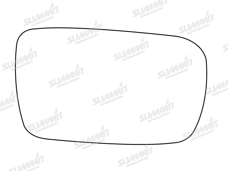 Summit Stick-On Standard Mirror Glass fits Toyota Yaris LHS Summit - Bars 4 Cars