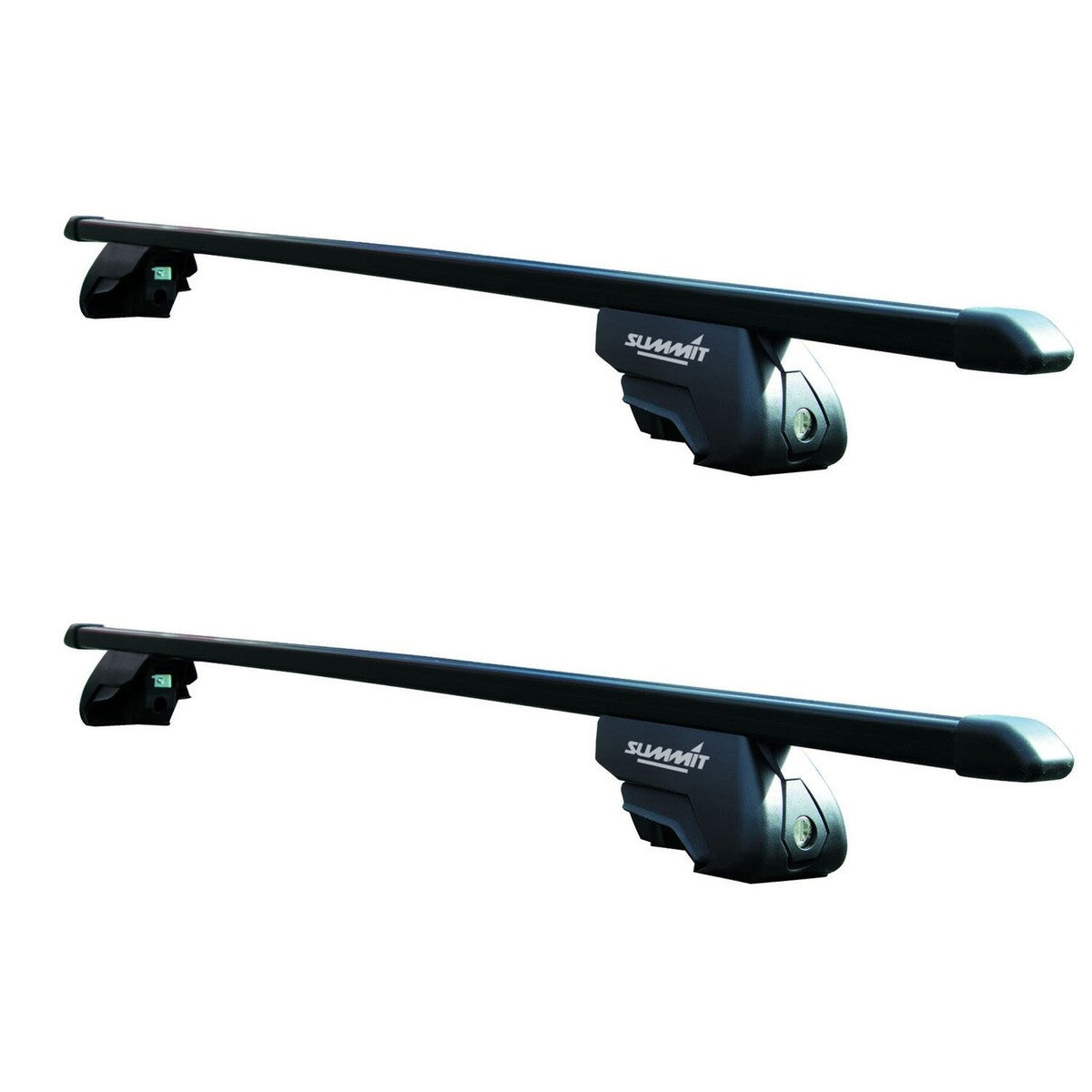 Summit SUP-830 Premium Railing Roof Bar for Cars with Raised Running R ...