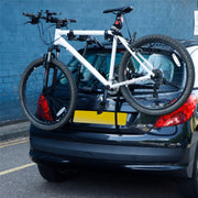 2 Bicycle Bike Car Cycle Carrier Rack Universal Fitting Hatchback Estate 45KG UKB4C - Bars 4 Cars