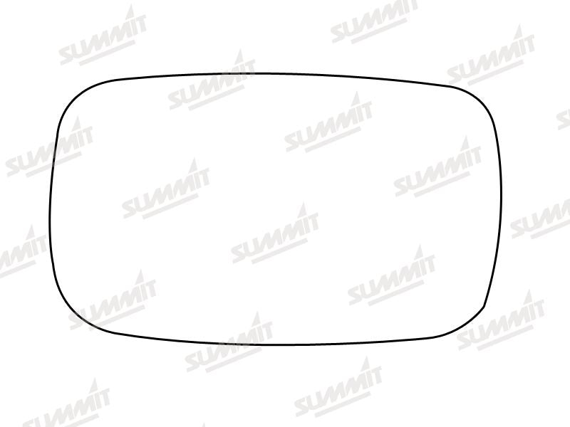Summit Stick-On Anti Dazzle Mirror Glass fits Rover 800 RHS Summit - Bars 4 Cars