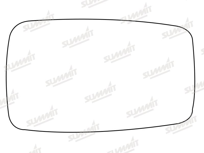 Summit Stick-On Anti Dazzle Mirror Glass fits Audi 80 on RHS Summit - Bars 4 Cars
