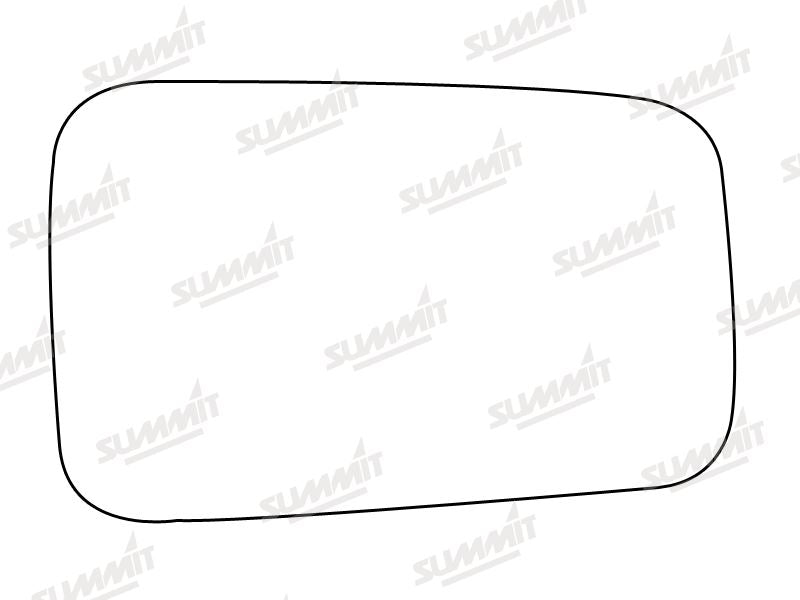 Summit Stick-On Standard Mirror Glass fits Renault 18 83 on RHS Summit - Bars 4 Cars