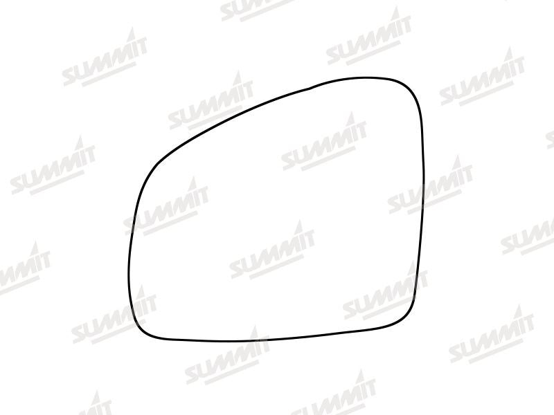 Summit Stick-On Standard Mirror Glass fits Renault Twingo 14 on LHS Summit - Bars 4 Cars