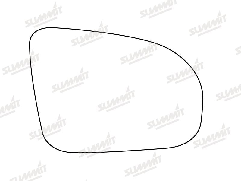 Summit Stick-On Standard Mirror Glass fits Vauxhall Corsa 93 to 00 RHS Summit - Bars 4 Cars