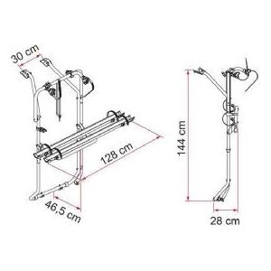 Fiamma Carry-Bike Vw T5 D / T6 D - Deep Black 02096-79A Fiamma - Bars 4 Cars