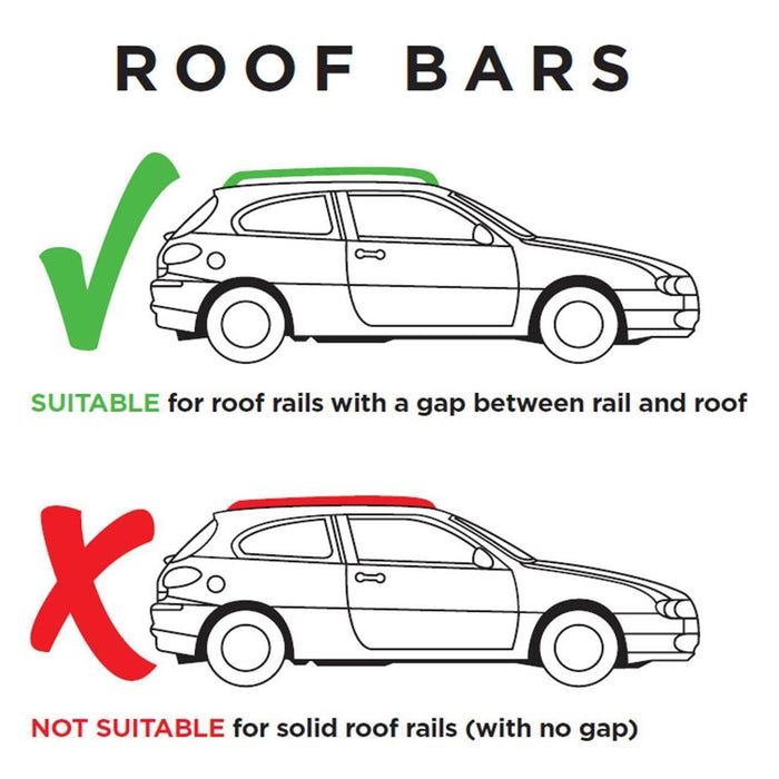 Summit Roof Bars fits BMW 3 Series Touring E36 1994-1999 Estate 5D w Railing Summit - Bars 4 Cars