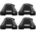 Thule 7205 Edge Foot Pack Clamp 720500 for normal roof - 4 Pack Thule - Bars 4 Cars