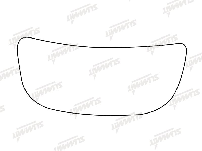 Summit Stick-On Commercial Lower Blind-Spot Mirror Glass fits Renault Traffic, Nissan Primastar, Vauxhall Vivaro RHS Summit - Bars 4 Cars