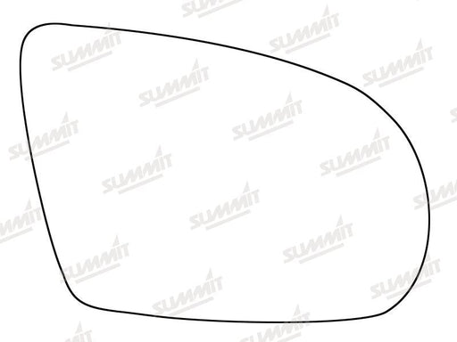 Summit Stick-On Standard Mirror Glass fits Audi A8 11 to 14 RHS Summit - Bars 4 Cars