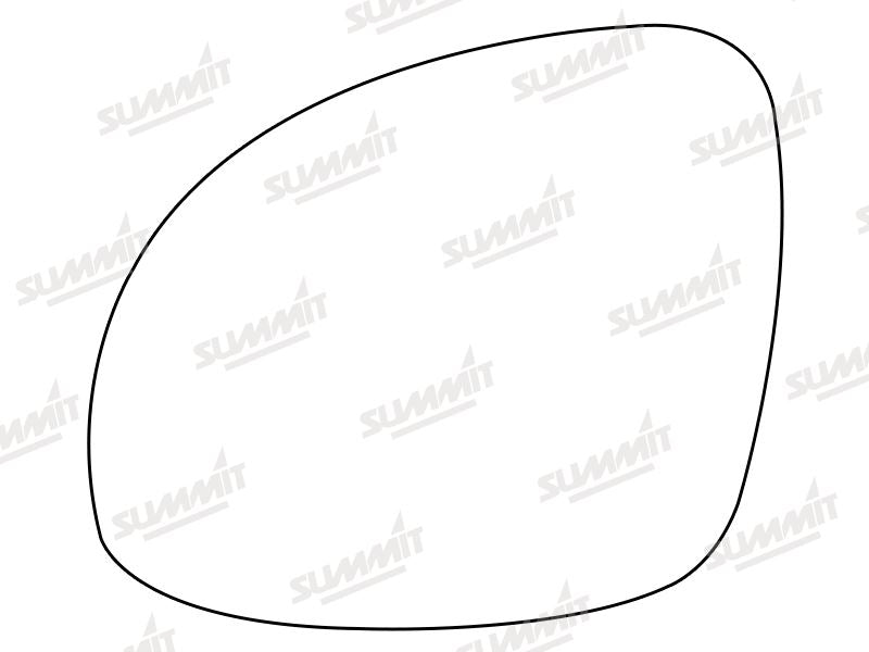 Summit Heated Base Plate With Standard Mirror Glass fits VW Tiguan / Sharan LHS Summit - Bars 4 Cars