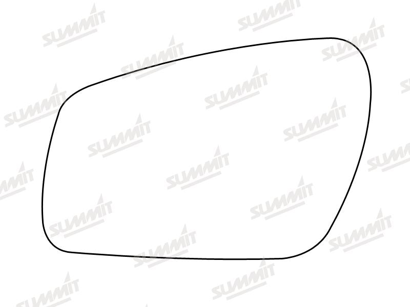 Summit Non-Heated Base Plate With Standard Mirror Glass fits Ford LHS Summit - Bars 4 Cars