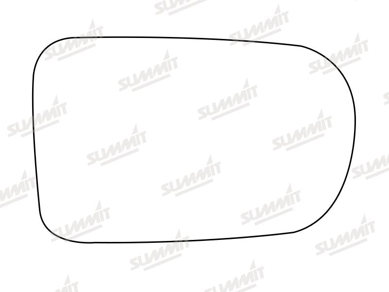 Summit Stick-On Standard Mirror Glass fits Daihatsu Charade LHS Summit - Bars 4 Cars