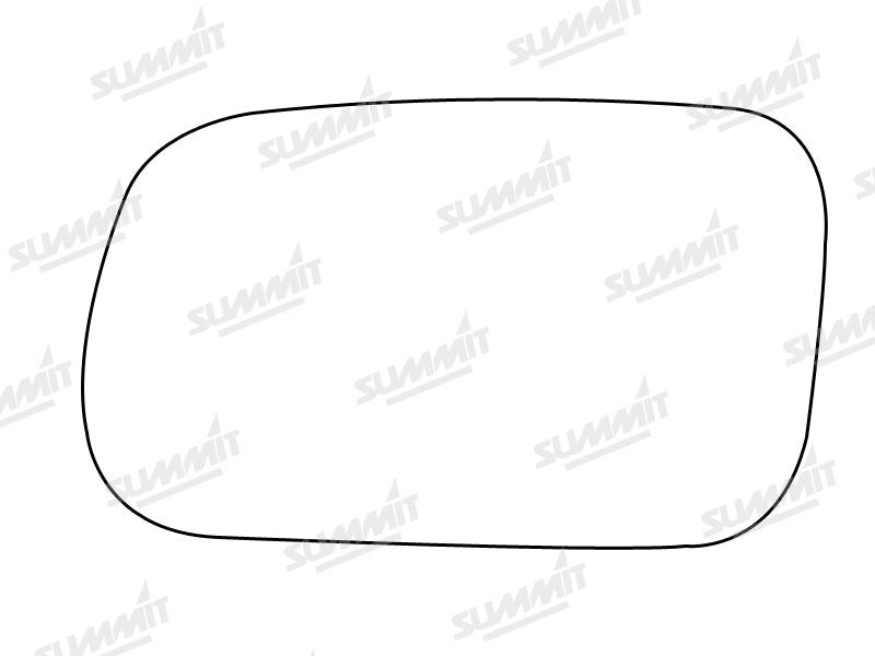 Summit Stick-On Standard Mirror Glass fits Kia Mentor I II LHS Summit - Bars 4 Cars