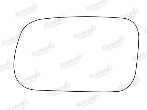Summit Stick-On Standard Mirror Glass fits Kia Mentor I II LHS Summit - Bars 4 Cars