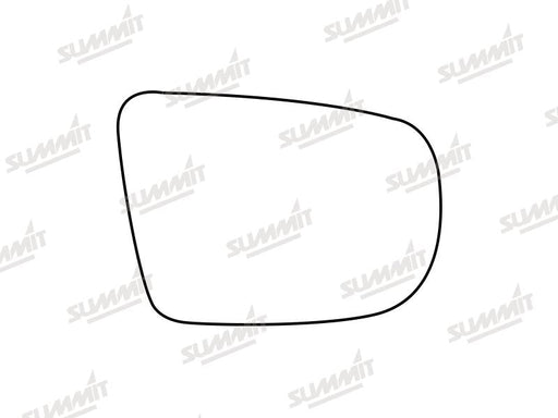 Summit Stick-On Standard Mirror Glass fits Subaru Legacy 03 to 09 RHS Summit - Bars 4 Cars