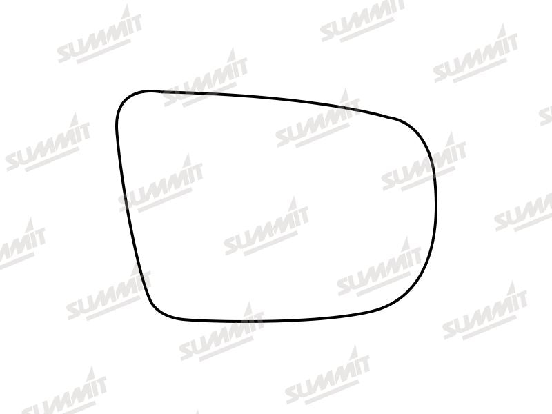 Summit Stick-On Standard Mirror Glass fits Subaru Legacy 03 to 09 RHS Summit - Bars 4 Cars