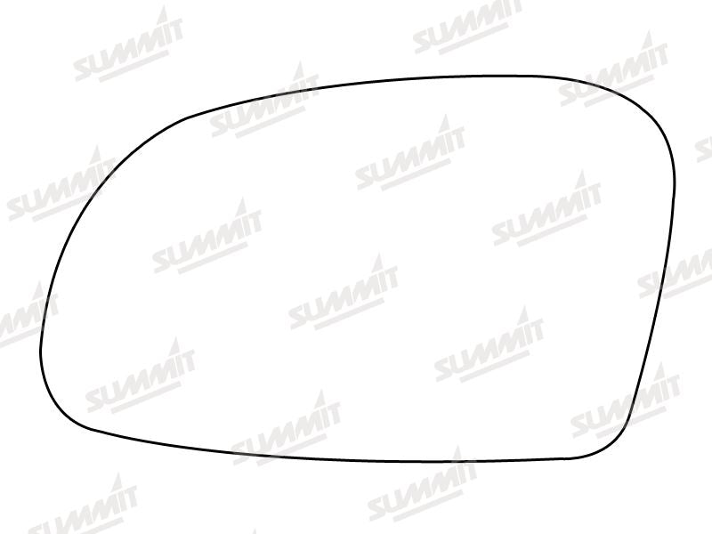 Summit Stick-On Standard Mirror Glass fits Citroen Saxo LHS Summit - Bars 4 Cars