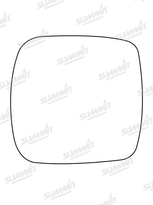 Summit Stick-On Standard Mirror Glass fits Renault Kangoo 07 on LHS RHS Summit - Bars 4 Cars