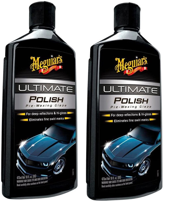 2x Meguiar's G19216EU Ultimate Polish Pre-Waxing Glaze 473ml Meguiar's - Bars 4 Cars
