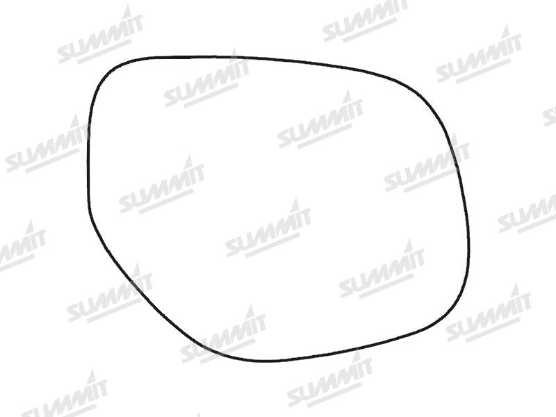 Summit Stick-On Standard Mirror Glass fits Mitsubishi Outlander (Including PHEV) 2012 on RHS Summit - Bars 4 Cars