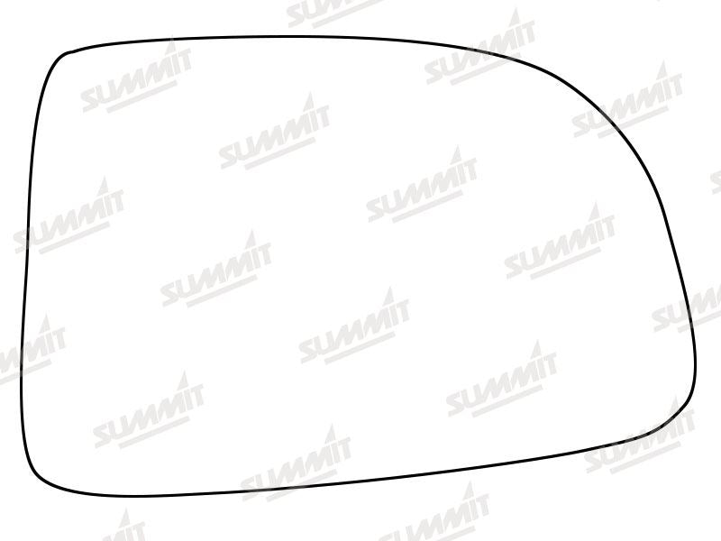 Summit Stick-On Standard Mirror Glass fits Kia Carens RHS Summit - Bars 4 Cars