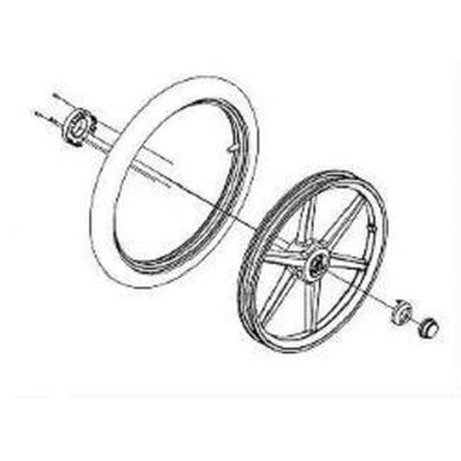 Thule 16" Rear Wheel Right - Thule Urban Glide 2 (2020-X) Replacement Part/Spare 1500054548 Thule - Bars 4 Cars