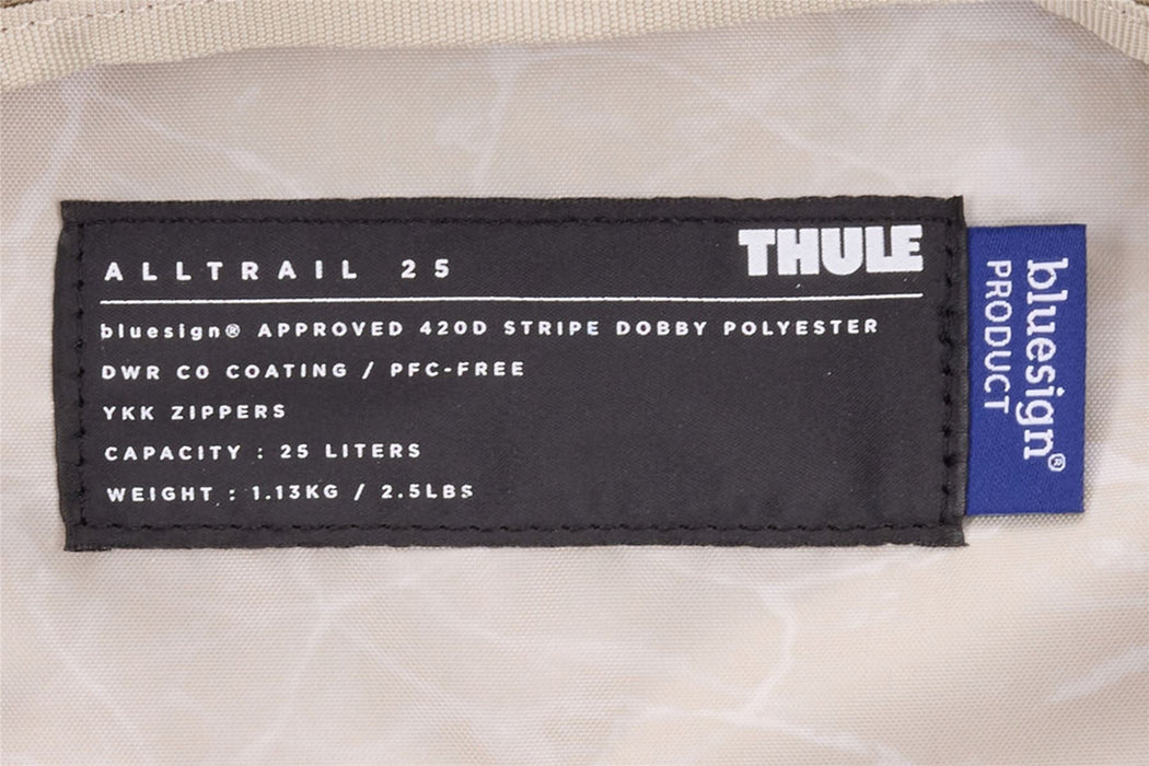 Thule AllTrail 25L daypack with rain cover Faded Khaki tan Thule - Bars 4 Cars