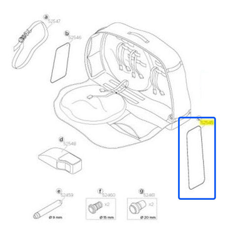 Thule Front Board Spare / Replacement Part 1500052545 / 52545 Thule - Bars 4 Cars