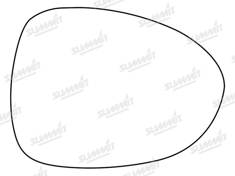 Summit Stick-On Standard Mirror Glass fits Mazda MX-5 10 to 16 RHS Summit - Bars 4 Cars