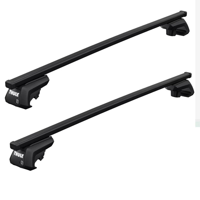 Thule SquareBar Evo Roof Bars Black fits Subaru Forester 2025- 5 doors with Raised Rails Thule - Bars 4 Cars