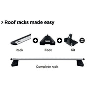 Thule ProBar Evo Roof Bars Aluminum fits Mazda CX-80 2024- 5 doors with Flush Rails Thule - Bars 4 Cars