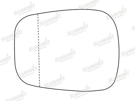 Summit Stick-On Aspheric Mirror Glass fits Renault Kangoo 01 on LHS RHS Summit - Bars 4 Cars