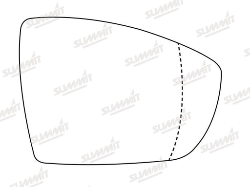 Summit Stick-On Standard Mirror Glass fits Ford Galaxy, S Max 06 on Kuga 08 on RHS Summit - Bars 4 Cars