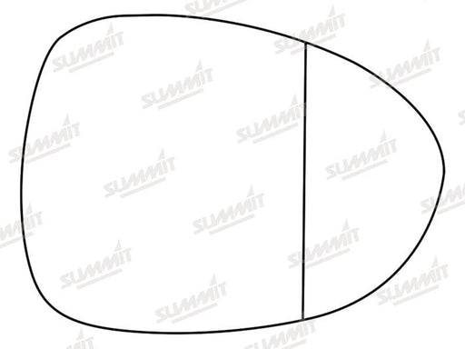 Summit Stick-On Aspheric Mirror Glass fits Mazda MX-5 10 to 16 RHS Summit - Bars 4 Cars