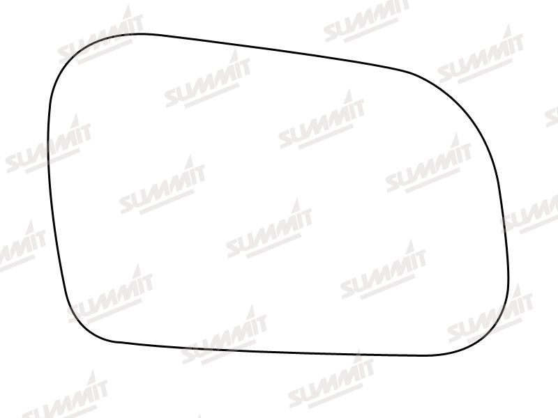 Summit Stick-On Standard Mirror Glass fits Rover 200 400 90 to 95 RHS Summit - Bars 4 Cars