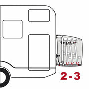 Fiamma Bike Cover S 2-3 Bikes & Sign Pocket Motorhome/Camper 08208-01- 08208-01- Fiamma - Bars 4 Cars