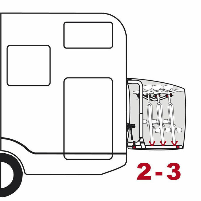 Fiamma Bike Cover S Upto 4 Bikes & Sign Pocket Motorhome/Camper 08208A01- 08208A01- Fiamma - Bars 4 Cars